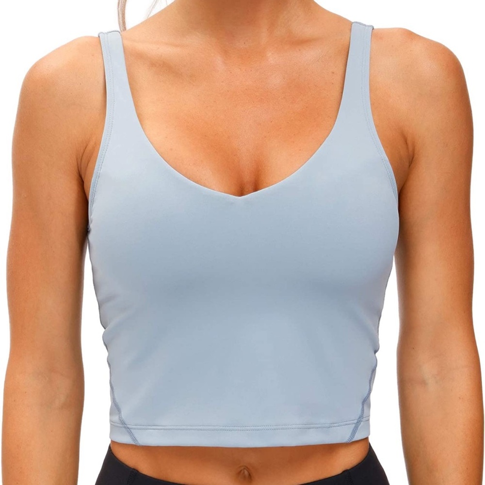 The Gym People workout Tank Top Lululemon align Dupe Color denim